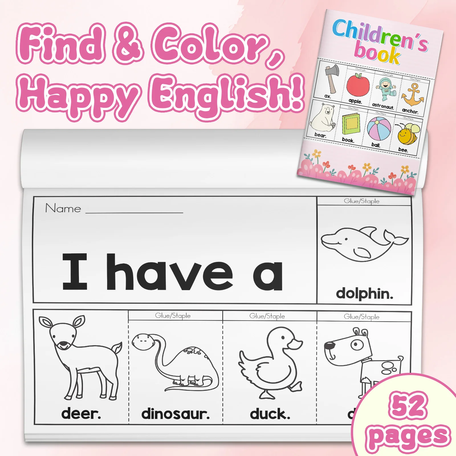 كتاب تلوين الكلمات الإنجليزية  - مراجعة Kids Education Activities وسعره